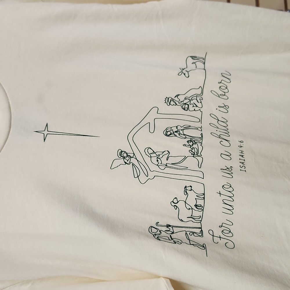 For unto us, a child is born tee